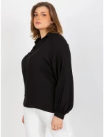 Dámska košeľa LK KS 509032.88P čierna - FPrice