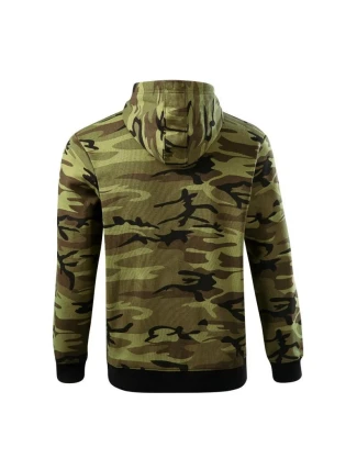 Pánska mikina bez gombíkov Camo M MLI-C1934 army - Malfini