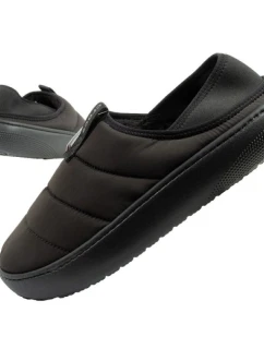Pánske papuče Crocs Classic Puff Moc čierne zateplené