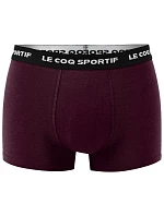 Le Coq Sportif pánske boxerky 3PAK black grey burgundy Le Coq Sportif pánske boxerky 3PAK black grey burgundy