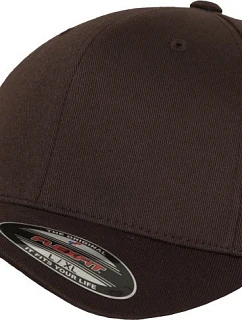 Flexfit 6277 6-panelová čiapka Flexfit Wooly Combed 55.6277 hnedá