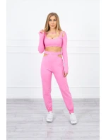 Sada s blúzkou svetlo ružová