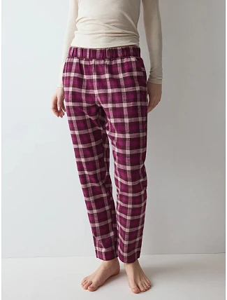 Dámske pyžamové nohavice Mix & Match Tapered Trouser Flannel 02 X Pink ružové – TRIUMPH Dámske pyžamové nohavice Mix & Match Tapered Trouser Flannel 02 X Pink ružové – TRIUMPH