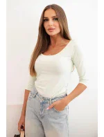 Blúzka s okrúhlym výstrihom apple