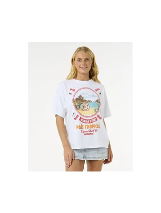Tričko RIP CURL Cove Heritage Tee, biele Tričko RIP CURL Cove Heritage Tee, biele