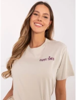 Tričko D12022AC02645G beige