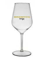 DEFRAGMENTÁCIA MOZGU - priehľadný nerozbitný pohár na víno 470 ml DEFRAGMENTÁCIA MOZGU - priehľadný nerozbitný pohár na víno 470 ml