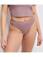 Dámske tangá EVER Ease String - PURPLE - fialovo-hnedé 6116 - SLOGGI