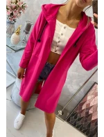 Sukňa s dlhším chrbtom fuchsiová