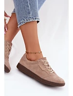 Dámske semišové kožené tenisky Vinceza 79635 beige Dámske semišové kožené tenisky Vinceza 79635 beige