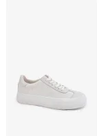 Dámske tenisky na platforme Big Star - biele