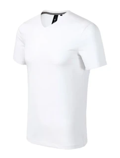 Tričko s výstrihom do V Action biele