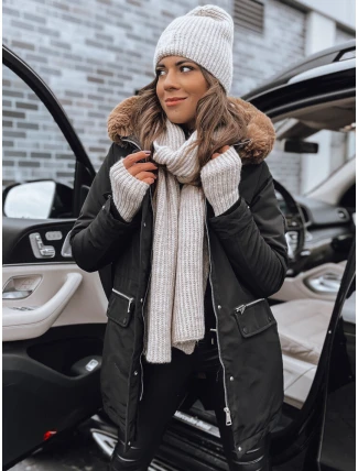 Dámska parka SNOWFALL parka black FashionStreet TY4087 Dámska parka SNOWFALL parka black FashionStreet TY4087