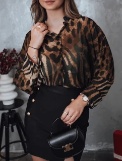 Dámske oversize tričko PANTHEAS s leopardou potlačou FashionStreet RY2709