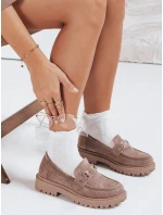 Dámske semišové béžové mokasíny FashionStreet ZY1126 Dámske semišové béžové mokasíny FashionStreet ZY1126
