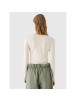 Dámske hladké tričko s dlhým rukávom 4F 4FRSS24TLONF499-11S