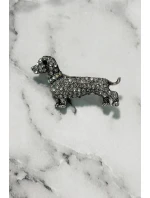 Brošňa Pes A-2-21-6 strieborná farba