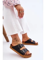 Klasyczne Damskie Klapki Big Star LL274477 Czarne