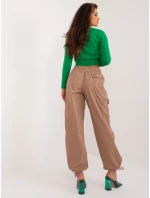 Nohavice D77021BB62410B2 svetlohnedé