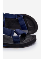 Pánske sandále na suchý zips Big Star DD174718 Navy blue