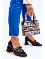 Dámske poltopánky / lodičky MR-7316 Black - DA Kvalitná obuv Premium