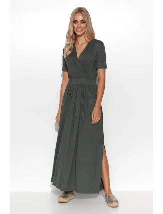 Dámske šaty M792 Khaki - Makadamia Dámske šaty M792 Khaki - Makadamia