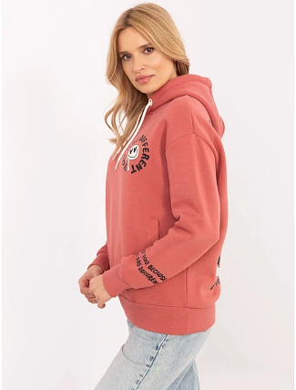 Mikina D10600T02420J coral Mikina D10600T02420J coral