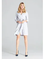 Dámske šaty M680 šedé - Figl