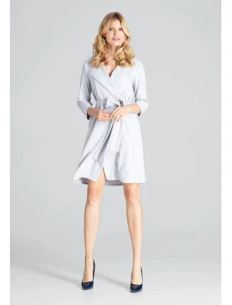 Dámske šaty M680 šedé - Figl