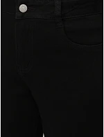 Dámske džínsy s vysokým pásom mom fit black FashionStreet UY2954