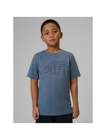 Chlapčenské tričko s potlačou 4F 4FJRSS26TTSHM3599-10S