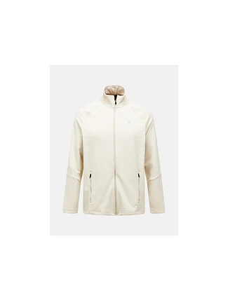 Pánska mikina PEAK PERFORMANCE M Rider Essentials Midlayer Zip Jacket, farba: béžová Pánska mikina PEAK PERFORMANCE M Rider Essentials Midlayer Zip Jacket, farba: béžová