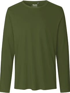 Neutral O 61050 Pánske tričko s dlhým rukávom 77.6150 military