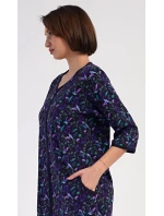 Dámske domáce šaty Hummingbird blue - Vienetta Dámske domáce šaty Hummingbird blue - Vienetta
