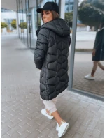Dámska prešívaná bunda LORET black FashionStreet TY2894 Dámska prešívaná bunda LORET black FashionStreet TY2894
