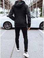 Pánska softshellová bunda s kapucňou čierna FashionStreet TX4464