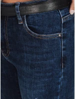 Dámske skinny džínsy námornícka modrá FashionStreet UY2813
