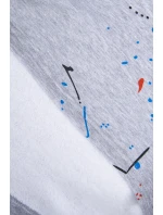 Izolovaná sada s farebnou potlačou sivá