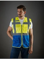 Yoko HVW 820 Hi-Vis sieťovaná bezpečnostná vesta 79.W820 hi vis oranžová/hi vis žltá Yoko HVW 820 Hi-Vis sieťovaná bezpečnostná vesta 79.W820 hi vis oranžová/hi vis žltá