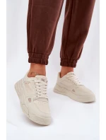 Damskie Sneakersy Big Star NN274668 Beżowe