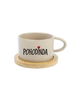 POHODINDA - krémový pohár s makrónkou 200 ml POHODINDA - krémový pohár s makrónkou 200 ml
