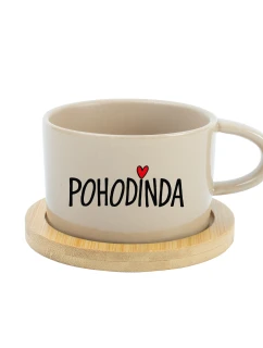 POHODINDA - krémový hrníček makronka 200 ml