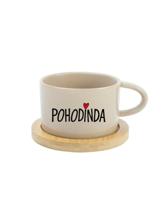 POHODINDA - krémový pohár s makrónkou 200 ml POHODINDA - krémový pohár s makrónkou 200 ml