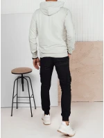 Pánska sivá mikina s potlačou FashionStreet BX5729