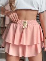 FALBELA mini sukňa s volánmi ružová FashionStreet CY0492