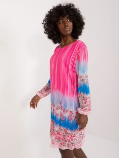 DHJ SK N8524 Šaty.14X tmavoružová