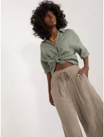 Nohavice D73761M62237E khaki