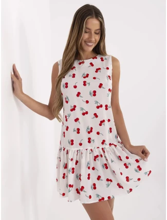 Šaty LK SK 506962 1.63P bielo-červené Šaty LK SK 506962 1.63P bielo-červené