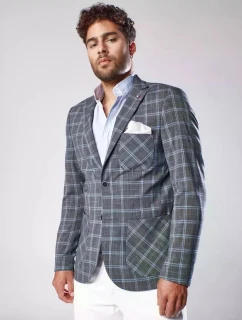 Pánska čierna bunda FashionStreet MX0563