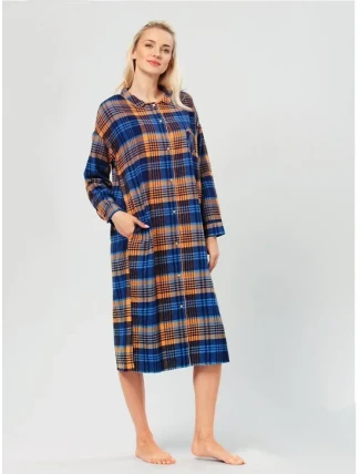 Košeľa Key LND 482 B24 Flanelová dlhá/r S-XL bez gombíkov